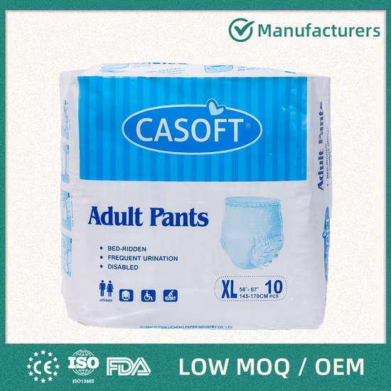 Whole Sales OEM High Quality Disposable Adult Briefs Diaper for Elderly with CE FDA ISO13485