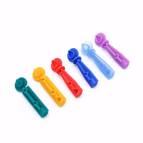 Lancette de sang stérile Twist jetable avec capuchon de sécurité et Tri