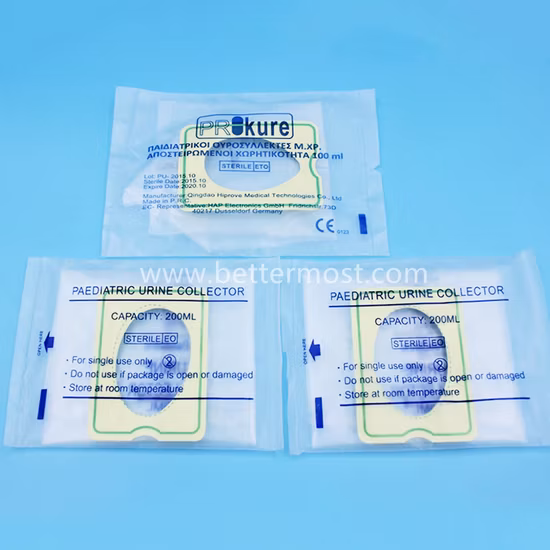 Sac de drainage urinaire en PVC médical jetable de haute qualité Bm® ISO13485 CE