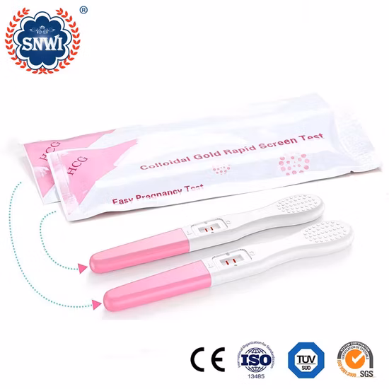 Bon prix Test intermédiaire de cassette de bande de grossesse HCG d'urine avec CE et FDA