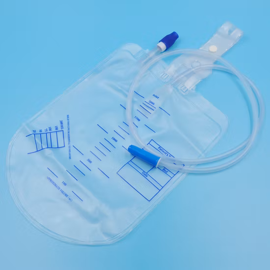 Prix ​​​​moins cher certifié CE 1000 ml 1500 ml 2000 ml Sacs de drainage d'urine jetables médicaux pour adultes en Chine Sacs de collecte d'urine Sacs d'urine de jambe