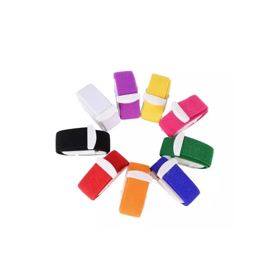 Garrot élastique coloré de bouton de fournitures jetables médicales faites sur commande d'usine